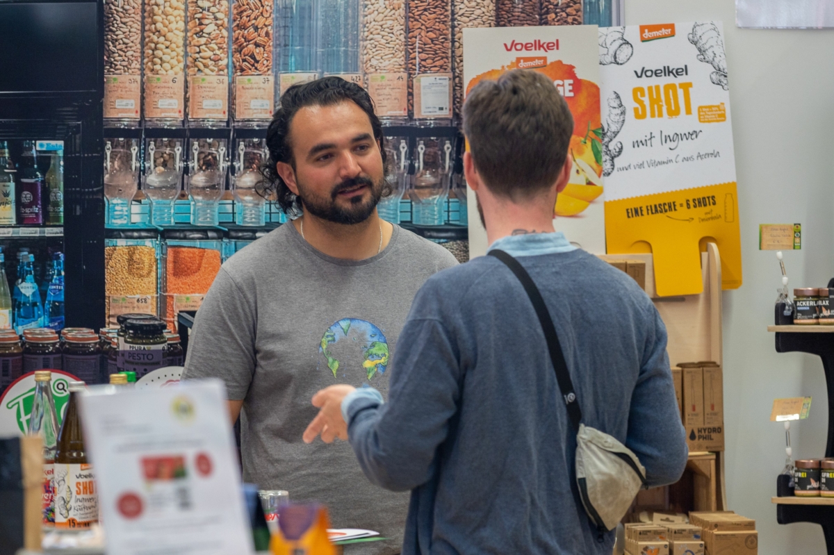 Messestand eines Unverpacktladens